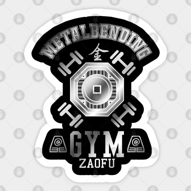 Metalbending Gym Sticker by Silentrebel